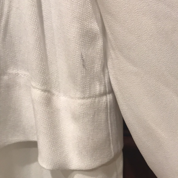 Banana Republic White Pleated Blouse - Picture 7 of 7